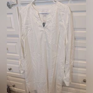 Kim Rogers heavy weight cover up/dress in white